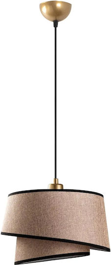 Opviq Stage Chandelier Brown Pendant Light with E27 Socket 10x10 cm