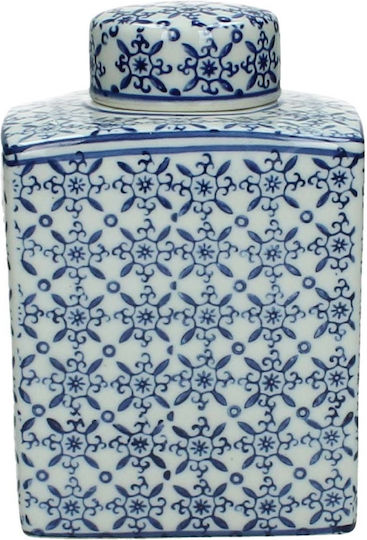 JK Home Decoration Chinoiserie Porcelain Decorative Vase Multicolour 11x10xH17cm