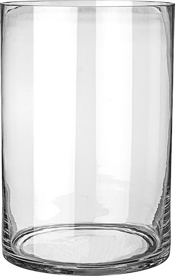 JK Home Decoration Decorative Glass Vase Transparent 15xH15cm