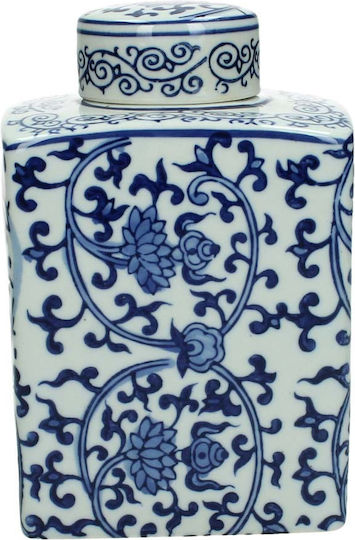 JK Home Decoration Decorative Porcelain Vase White 11x10xH17cm