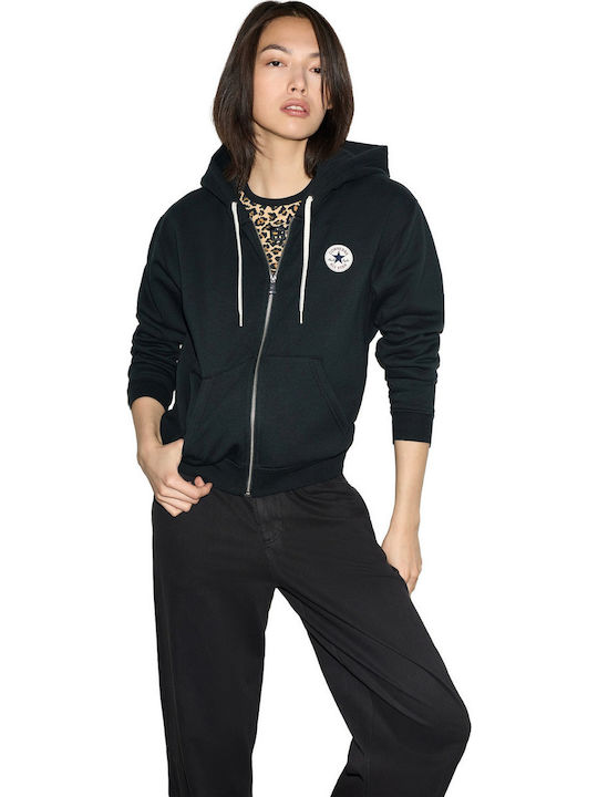Converse Hanorac Damă Full-Zip cu Glugă Negru