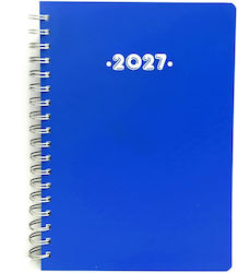 Υδρόγειος Ημερήσιο Planner A5 2027 Μπλε Σπιράλ ...