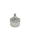 Marhome Decorative Vase Ceramic Pleated Cup Silver D14.5xH16.3cm
