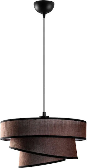 Opviq Stage Kronleuchter Hängelampe Braun mit E27-Fassung 10x40x30 cm