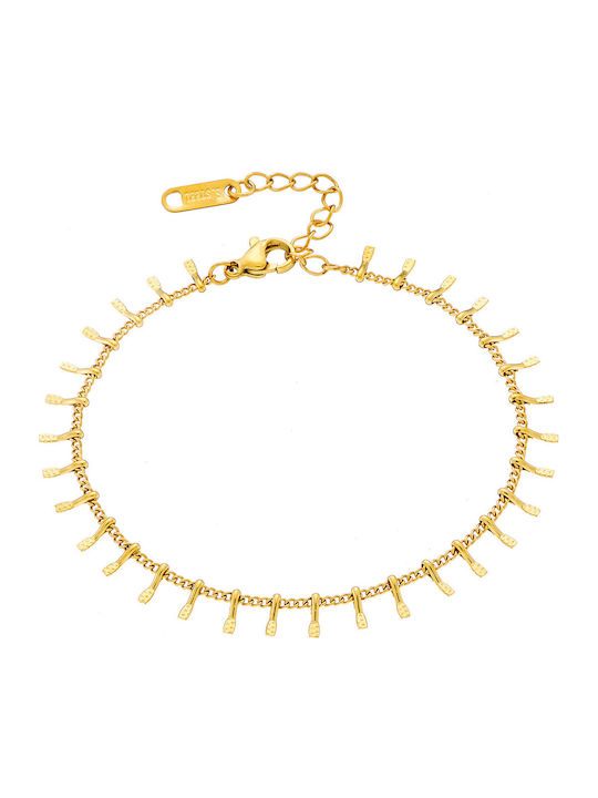 Art Collection Women's Gold-Plated Steel Bracelet