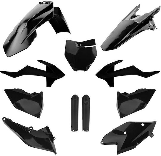 Polisport Plastic Kit Ktm Sx Sxf Xc 16 18 Black Durable