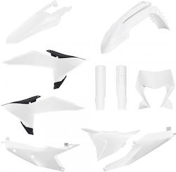 Polisport Plastic Kit Ktm Exc Xc 26 White Durable Polisport Plastic Kit Ktm Exc Xc 26 White Durable