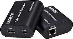 Powertech HDMI-Video-Extender Cab-h204 Über RJ45-Kabel 1080p/60 Hz Loop Bis 120 m DM130693 Powertech HDMI-Video-Extender Cab-h204 Über RJ45-Kabel 1080p/60 Hz Loop Bis 120 m DM130693