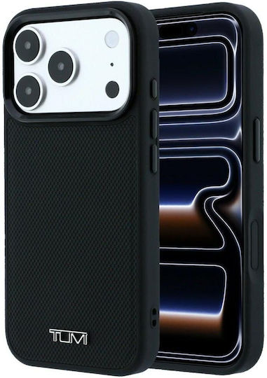 Tumi Leather Ballistic Pattern Magsafe Case Iphone 18 Pro 17 Pro Black Tuhmp18lrbak