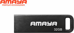 Amaya 32GB USB 2.0 Μαύρο Amaya 32GB USB 2.0 Μαύρο