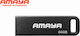 Amaya 64GB USB 2.0 Stick Μαύρο
