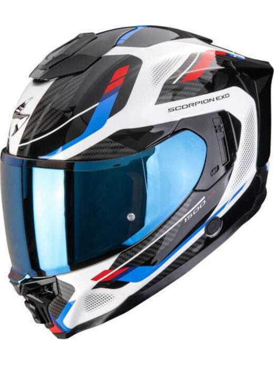 Scorpion Exo 1500 Air Sleek Weiß Schwarz Blau M...