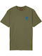 Screaming Hand Chest T-shirt Khaki
