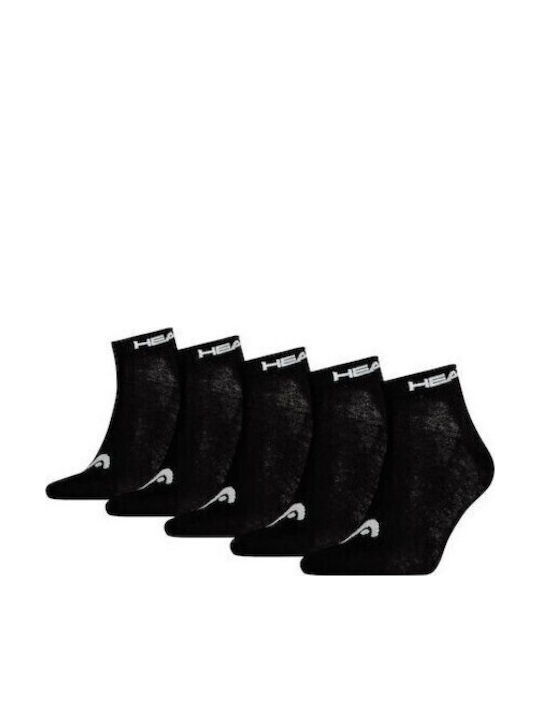 Head Socks Black Colored Logo 5Pack