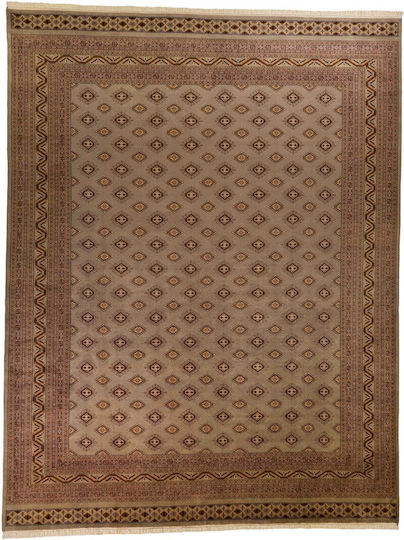 Бухара Ръчно Изработен Правоъгълен Килим Кафяв 244x316cm