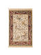 Silk Handmade Rectangular Silky Beige Rug 79x122cm