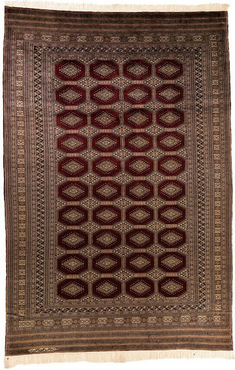 Buhara Χειροποίητο Χαλί Ορθογώνιο Καφέ 157x233cm