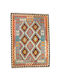 Handmade Kilim Rug Rectangular Multicolour 136x188cm