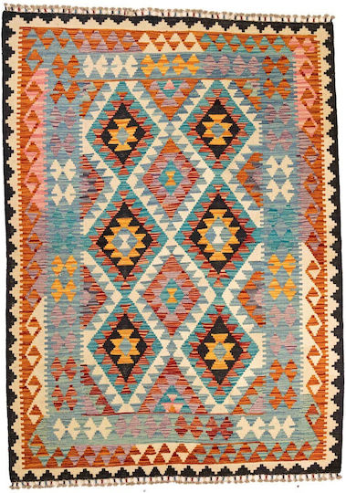 Handmade Kilim Rug Rectangular Multicolour 136x188cm