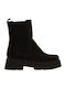 Braune Damen-Lederstiefeletten
