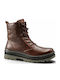 Burgundy Leather Women's Ankle Boots