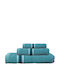 Viopros Set of Bath Towels 3 pcs Petrol Blue Weight 450gr/m²