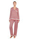 Gisela Winter Women's Pyjama Set Red