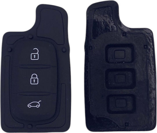 Buton de Cauciuc de Schimb pentru Cheie Renault & Dacia cu 3 Butoane