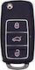 Replacement Vag VW Seat Skoda Key Shell 3 Buttons – Foldable Flip Key