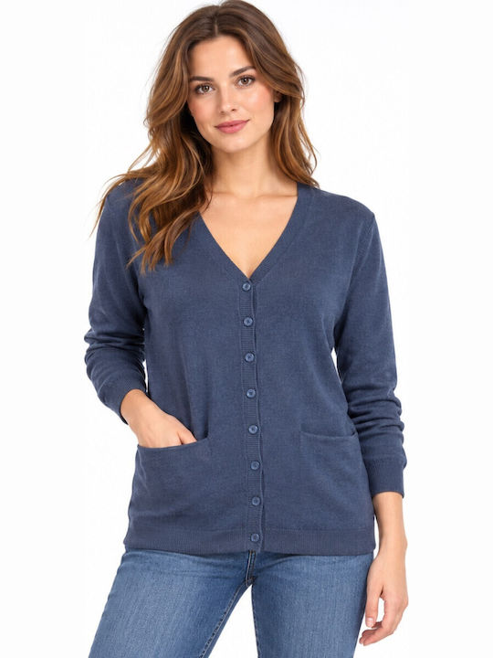 Cavalieri Lange Damenstrickjacke aus Strick mit...