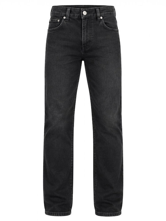 True Man Παντελόνι Τζιν Regular Straight Fit Μαύρο