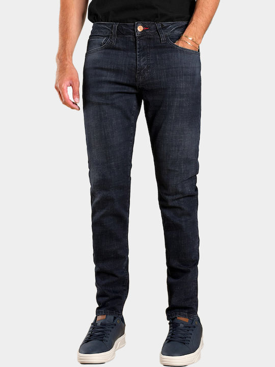 Мъжки еластични дънки със Slim Fit кройка Blue