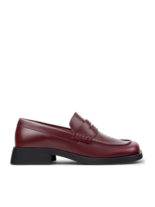 Camper Damen-Lederloafer in Bordeaux