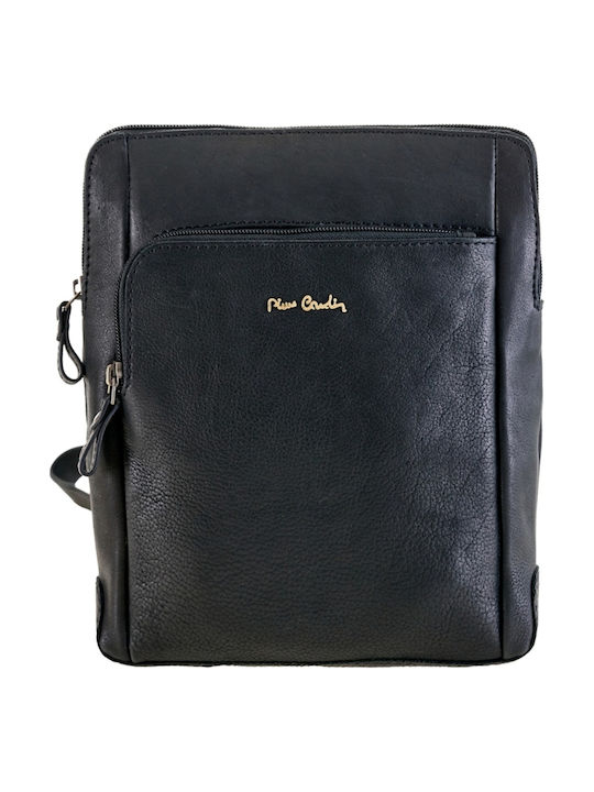 Herren Ledertasche Schulter / Crossbody Schwarz