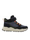 Anatomic Kids Ankle Boots with Hook and Loop Closure Blue