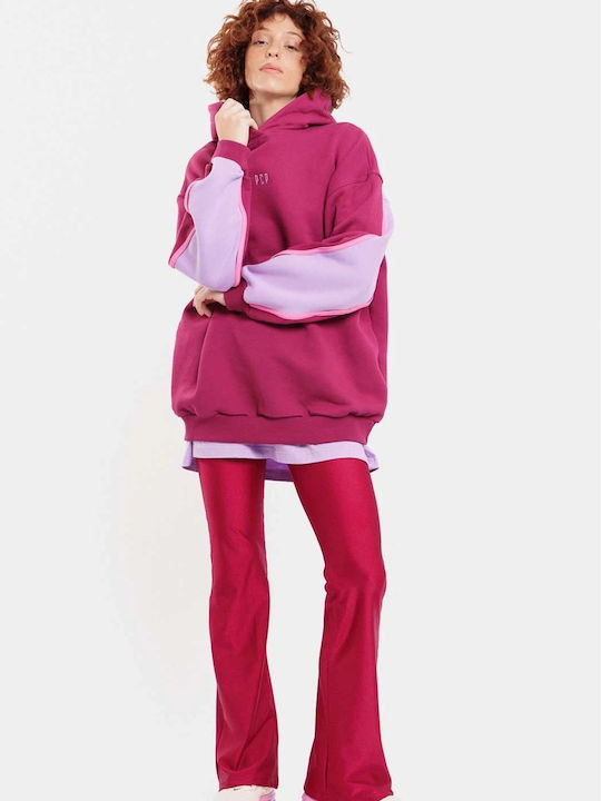 Women's Hooded Sweatshirt Burgundy