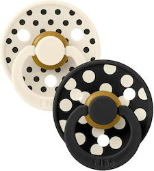 Bibs Silicone Pacifiers Black for 18+ Months 2 Pieces