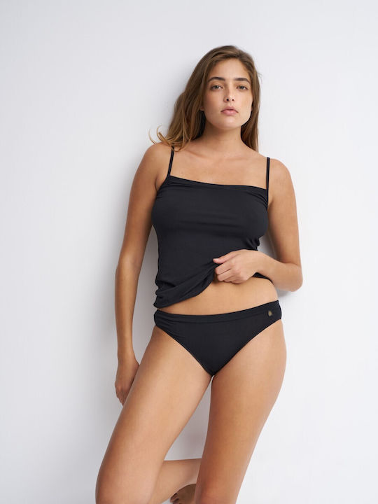 Luna Γυναικεία Slip 2Pack Μαυρο