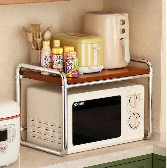 Suport Metalic pentru Cuptor cu Microunde 50.5x36x48.5 cm Gri