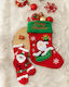 Nima Home Подаръчен Комплект Чорапи и Коледни Декоративни Чорапи Velvet Christmas