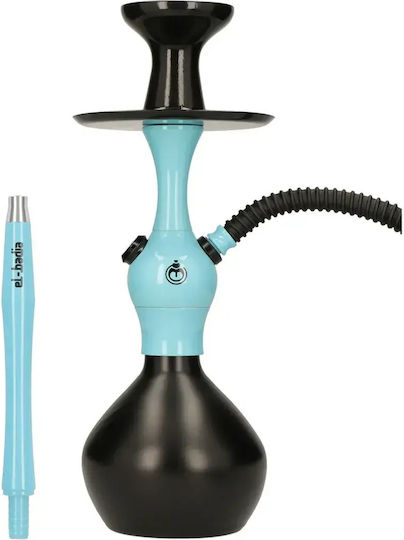 El-badia Einfacher Wasserpfeife Schwarz Blau 16204-Schwarz Blau