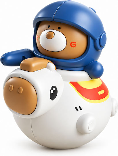 Giggles & Co Knight Roly-poly Anti-stress Rattle Blue – Party Favor Keepsake Gift