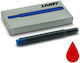 Lamy T10 5 Ανταλλακτικά Μελάνια για Στυλό Κόκκινα