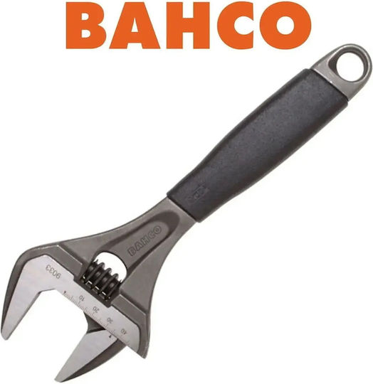 Bahco Französischer Schraubenschlüssel, Länge 254 mm, mit rutschfestem Griff