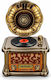 AM Retro Tragbares Wiederaufladbares Radio mit Bluetooth und USB in Braun