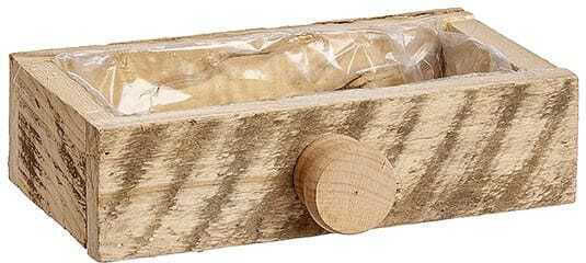 JK Home Decoration Дървени Многоцветни Кашпи 24x14x6 см