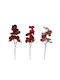 Beauty Home Decorative Velvet Flower Branch 60 Cm Burgundy