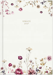 adBook Grace Дневен Планер B6 2027 Златист 12x17 см adBook Grace Дневен Планер B6 2027 Златист 12x17 см