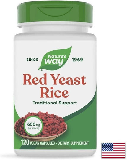 Nature's Way Червен ориз с мая 600мг 120 капсули