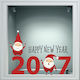 Χριστουγεννιάτικο Αυτοκόλλητο - Happy New Year 24 - 50cm X 36cm